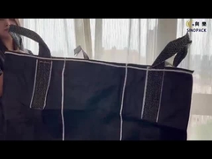 Διαλυτικές αντιστατικές μαζικές τσάντες CROHMIQ FIBC μπλε/άσπρες για την επικίνδυνη χημική σκόνη